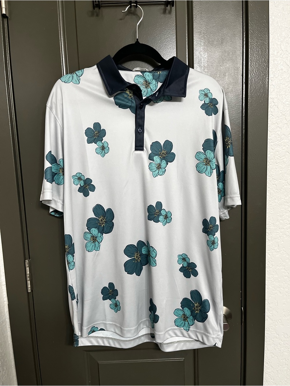 Floral Print Men’s Golf Polo